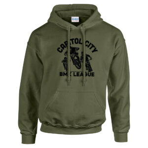 Capitol City BMX League Family Hoodie - Military Green