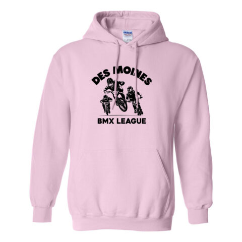Des Moines BMX League Limited-Edition Pink Hoodie